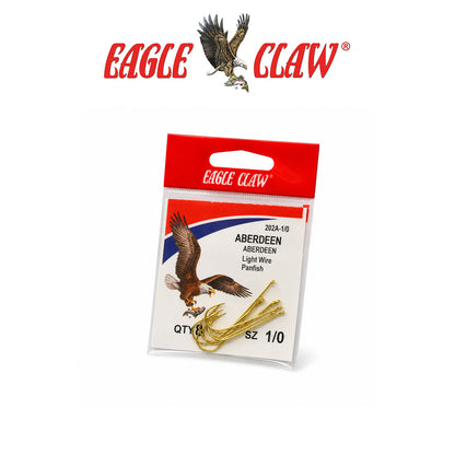 Eagle Claw Aberdeen Light Wire Fishing Hooks - 5 Pack