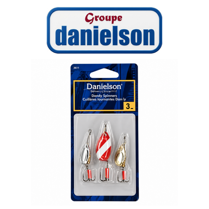 DN Dandy Spinner Assortment – 3-Piece Fishing Lure Set for Freshwater Fishing