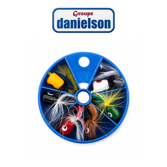 Danielson DN Popper Dial Box Assortment 6-Piece Fishing Float Set