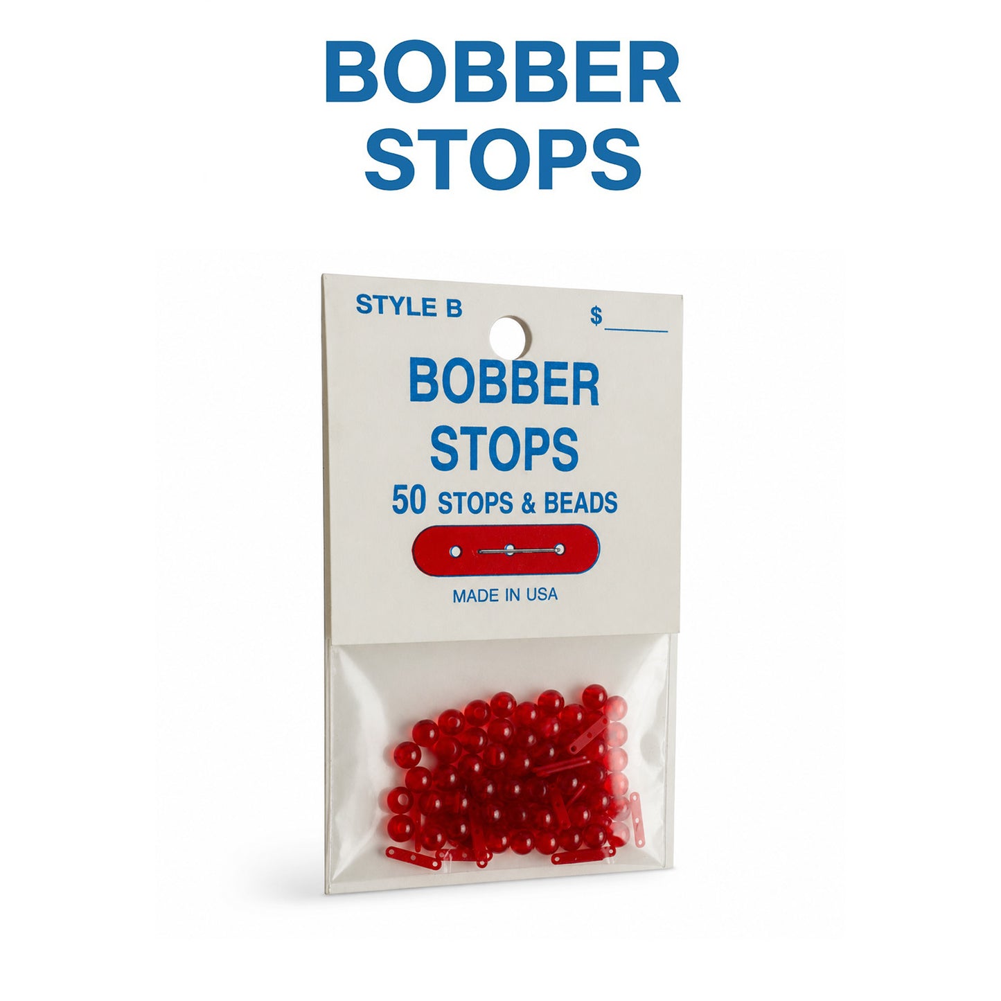 JS Three-Hole Bobber Stops & Beads 12-Pack