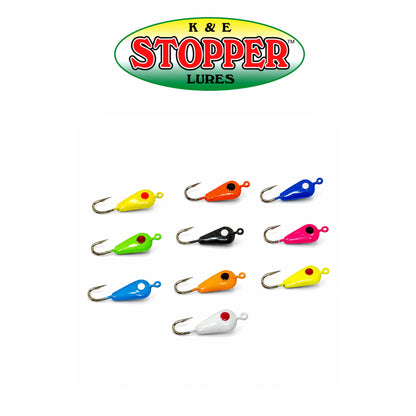 K&E Tear Drop Ice Jig  Assorted Colors