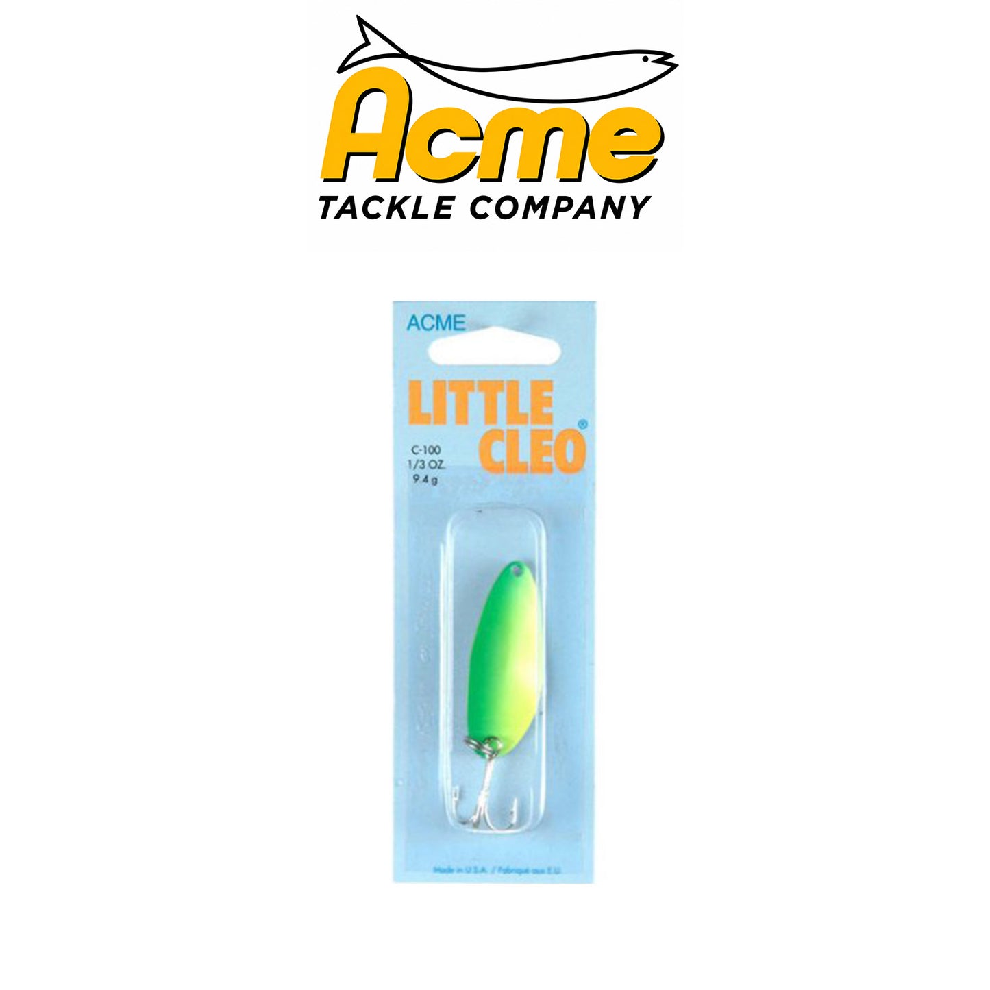 Acme Tackle Little Cleo Fishing Spoon Lure – 1/3 oz & 2/5 oz