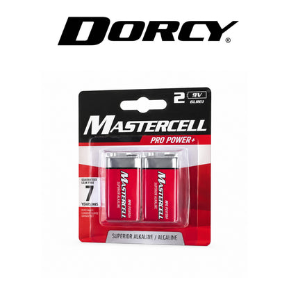 Dorcy Mastercell Alkaline 9V Battery 2-Pack