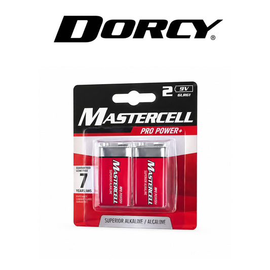 Dorcy Mastercell Alkaline 9V Battery 2-Pack