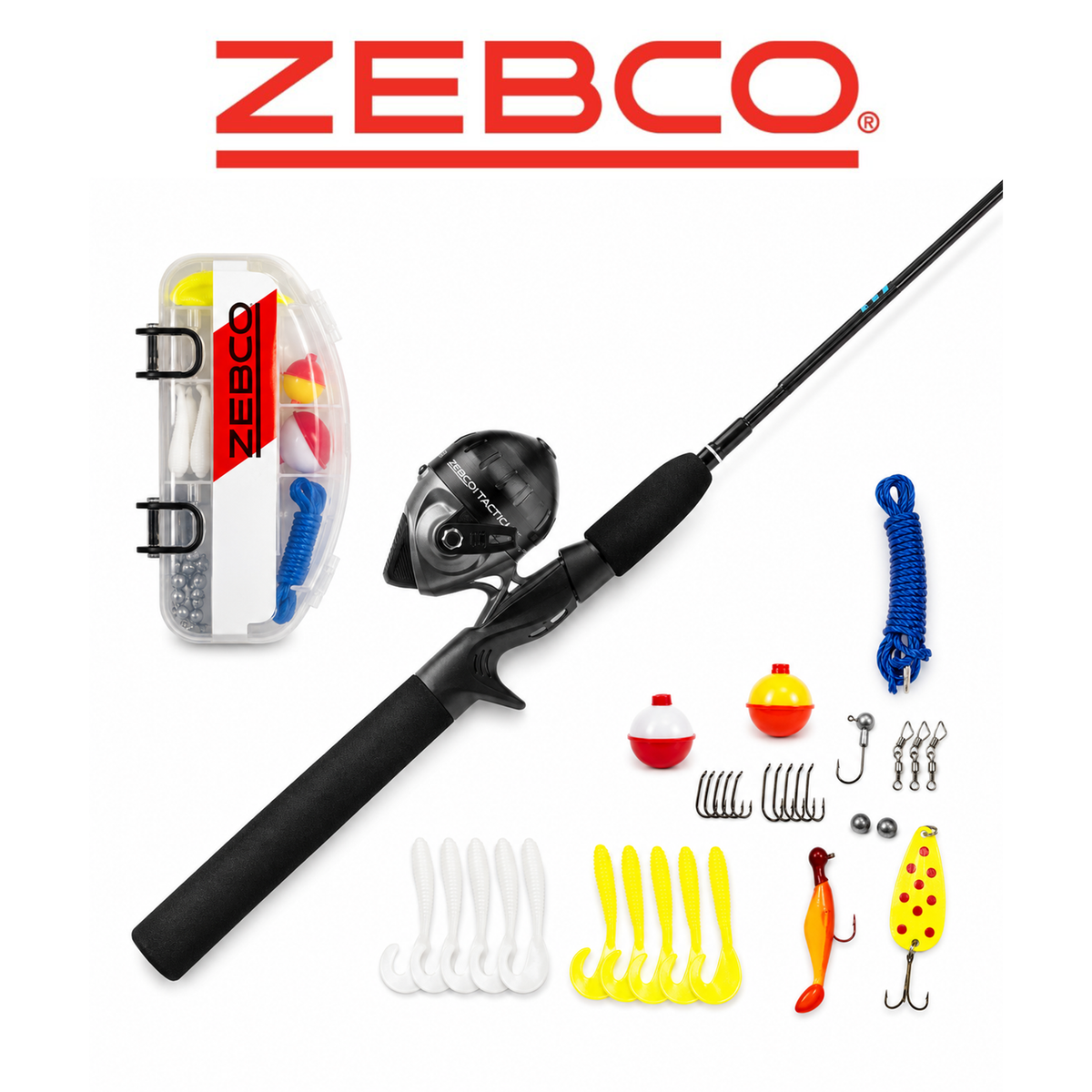 Zebco Ready Tackle Spincast Fishing Combo