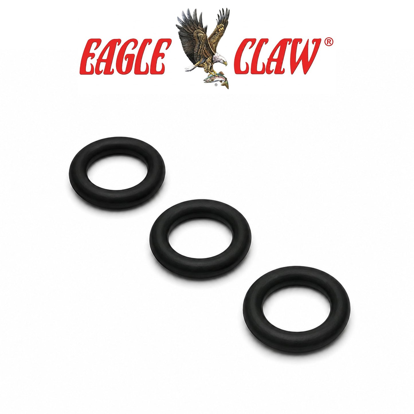 Eagle Claw Lazer Sharp Wacky Rig O-Rings 25 Piece Fishing Accessories
