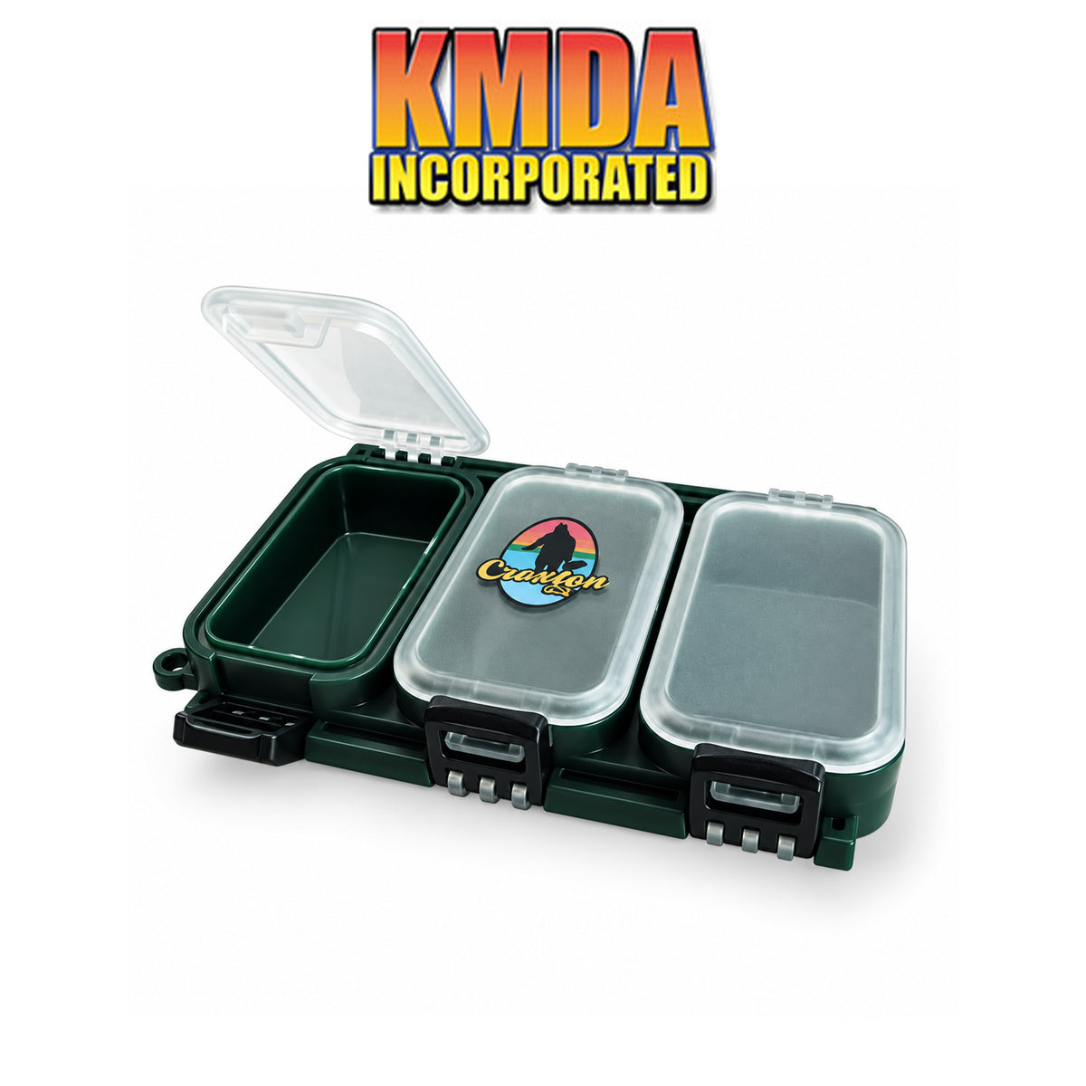 KMDA Mini Waterproof Tackle Box with 6 Sealed Compartments