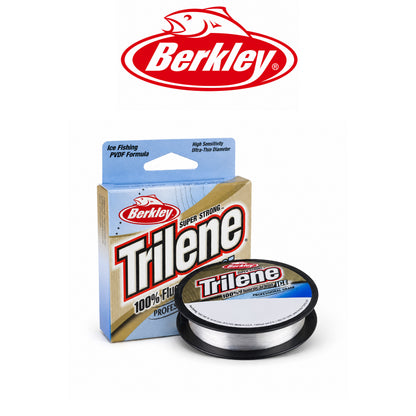 Berkley Trilene 100% Fluorocarbon Ice Fishing Line Clear Pony Spool