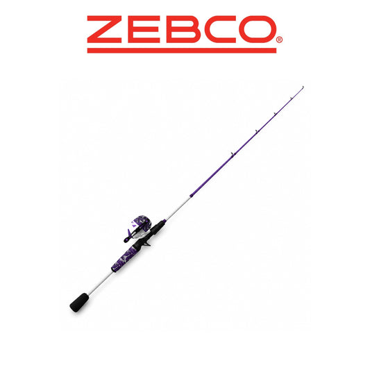 Zebco Roam Prism Purple 6'0" Medium Spincast Rod & Reel Combo