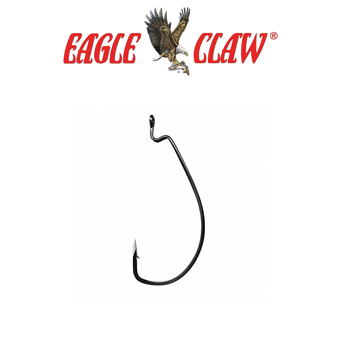 Eagle Claw TROKAR EWG Worm Hook – Platinum Black
