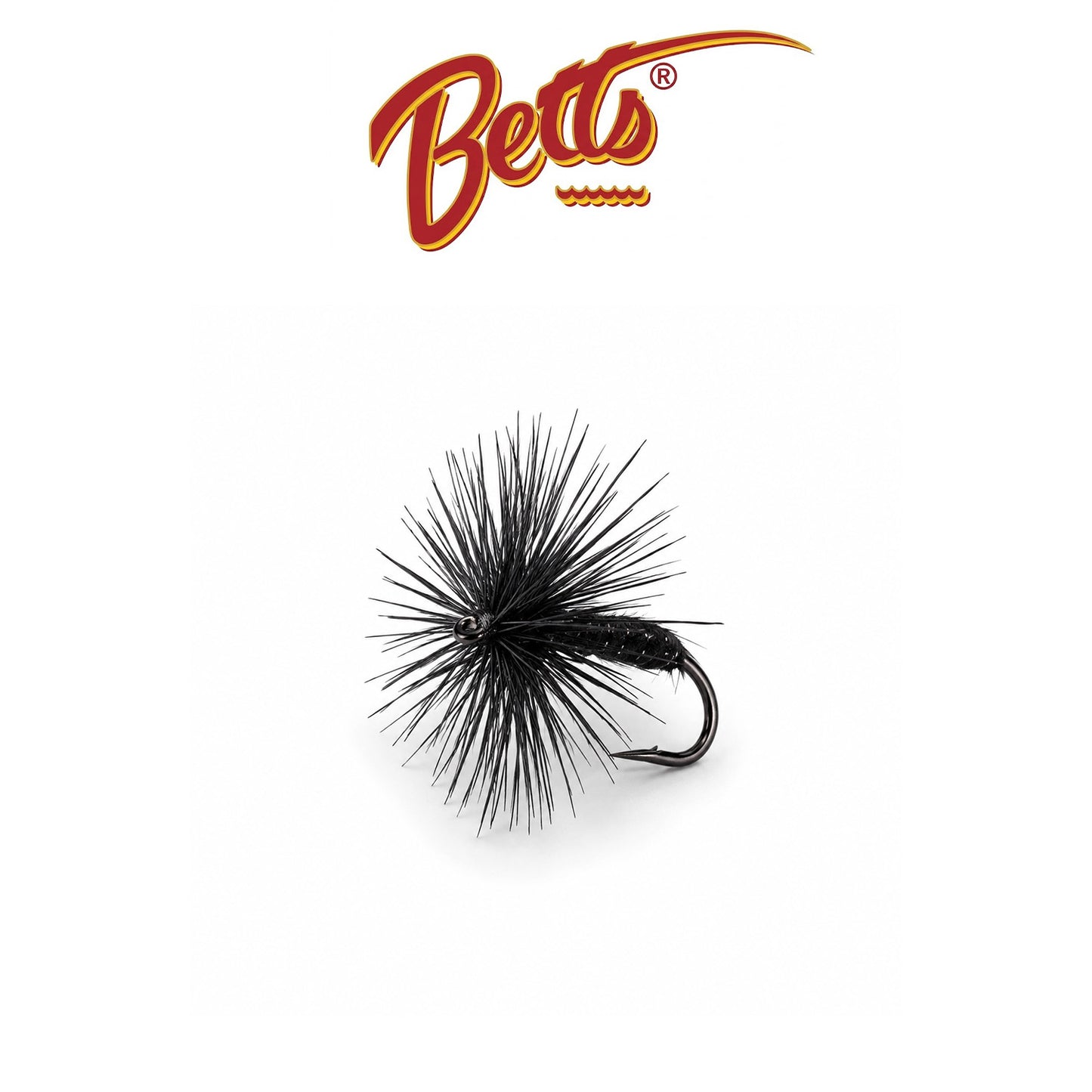 Betts Perfect Black Ant Size 12 Black Fishing Fly