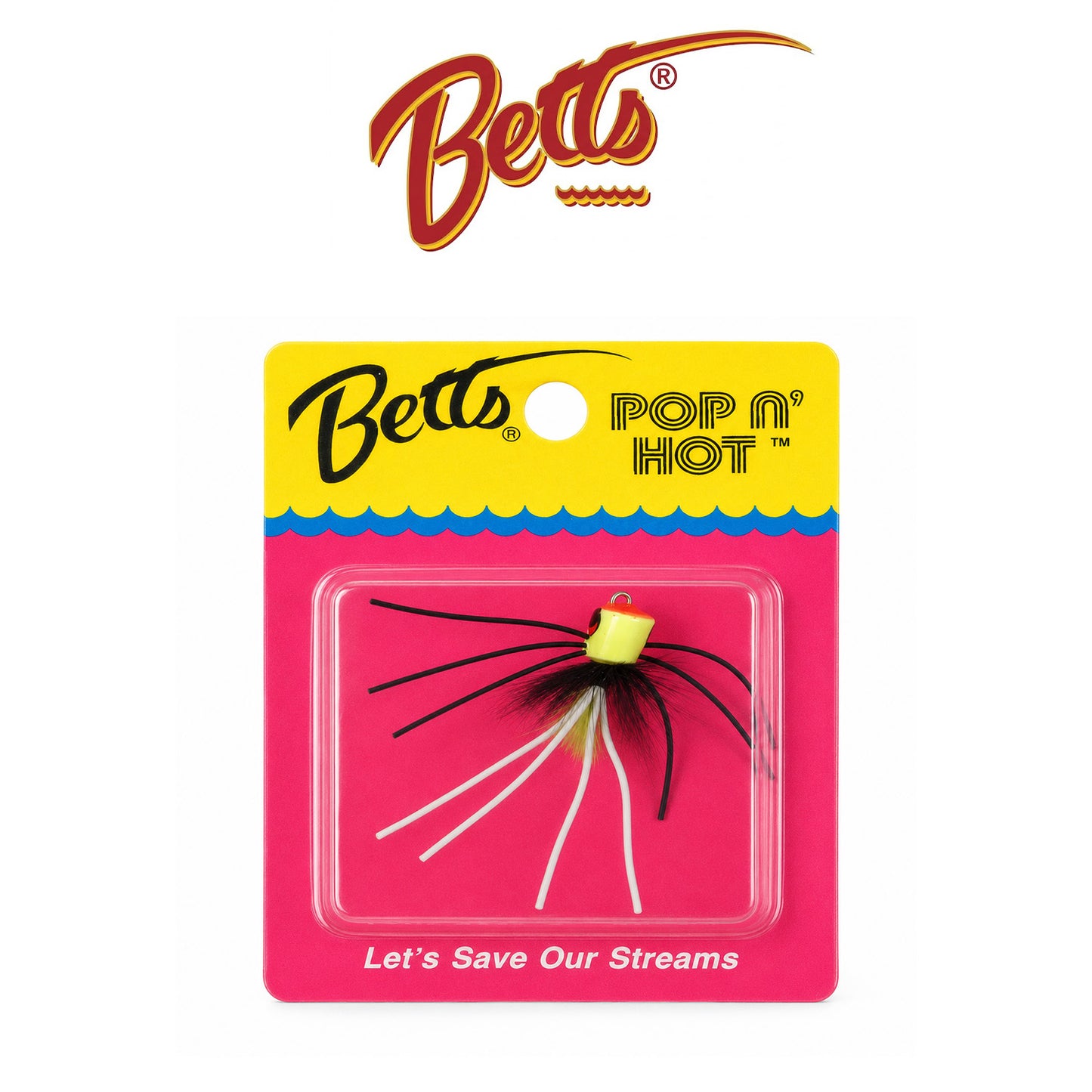 Betts Hot Pop Size 10 Chartreuse Fishing Popper