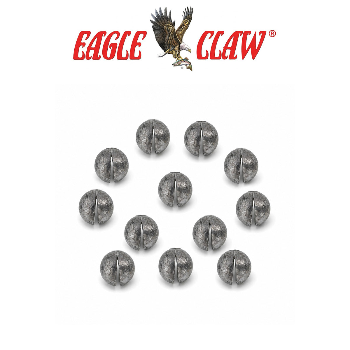 Eagle Claw BB Round Split Shot Sinkers – Reusable Micro Fishing Weights