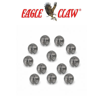 Eagle Claw BB Round Split Shot Sinkers – Reusable Micro Fishing Weights