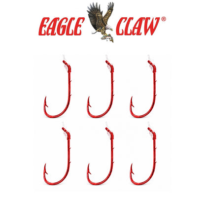 Eagle Claw Baitholder Snell Fishing Hook – 6 Pack