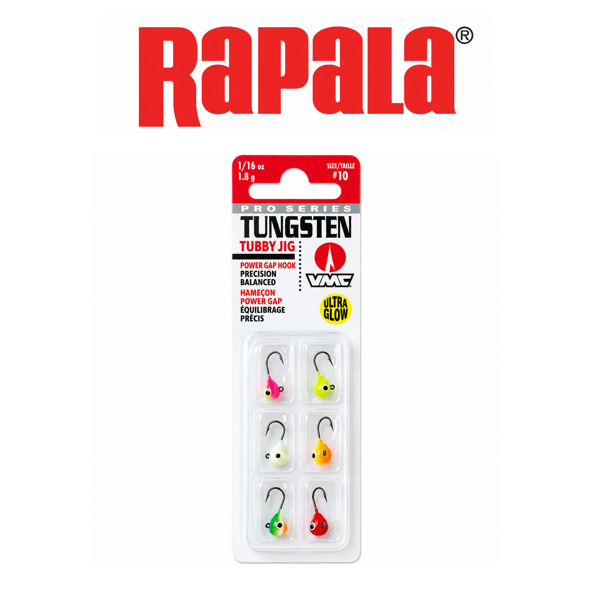 Rapala Tungsten Tubby Jig Kit – Premium Ice Fishing Jigs for Panfish &amp; Trout