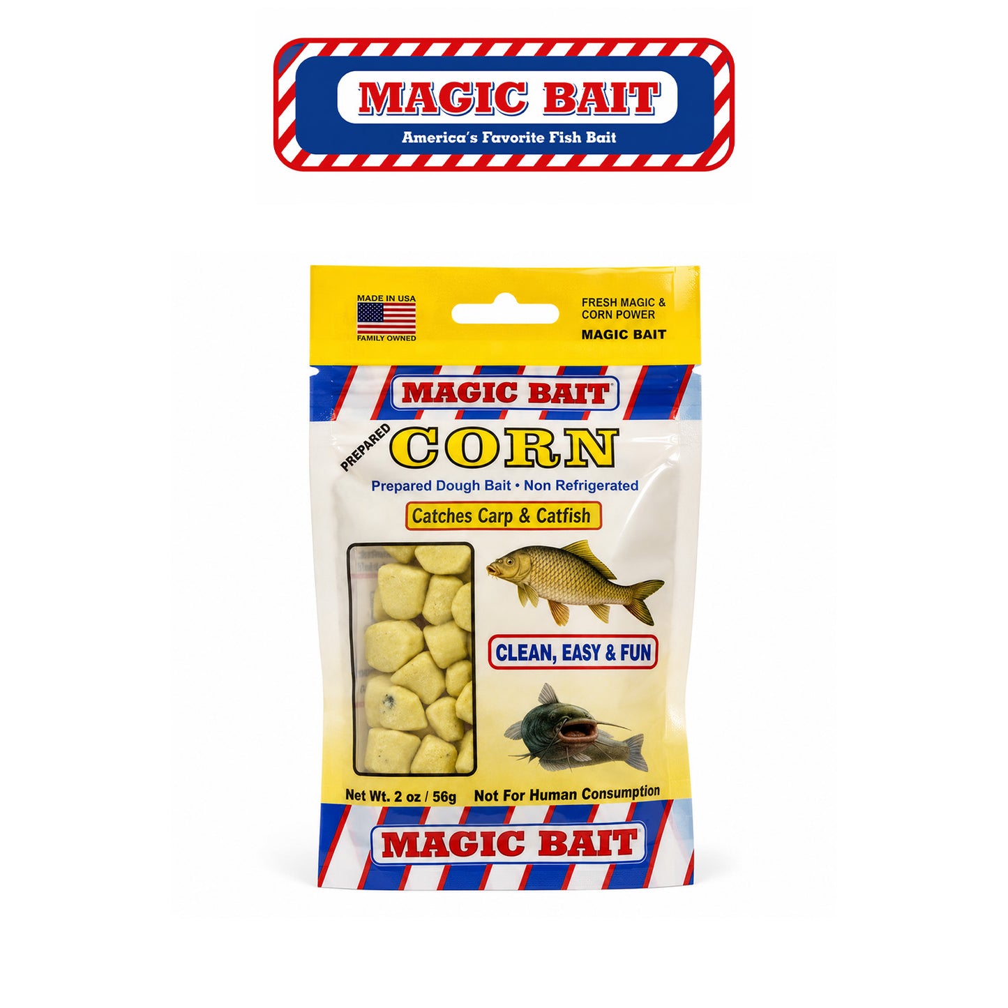 Magic Bait Premo Carp and Catfish Bait – Peppered Corn
