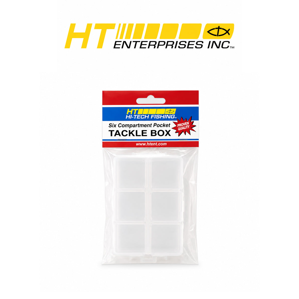 HT Micro 6-Compartment Tackle Box with Individually Opening Compartments