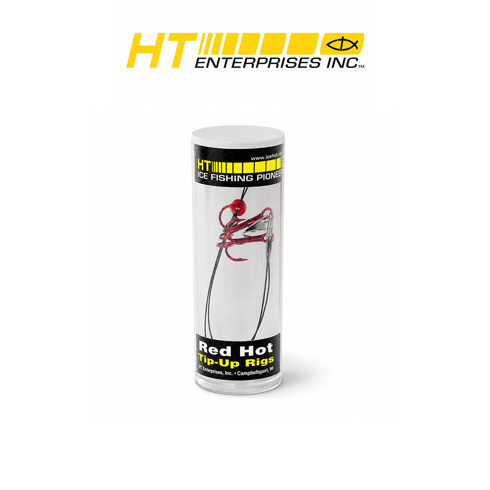 HT Hot Rigs #4 Blood Red Hooks - 2 Per Tube