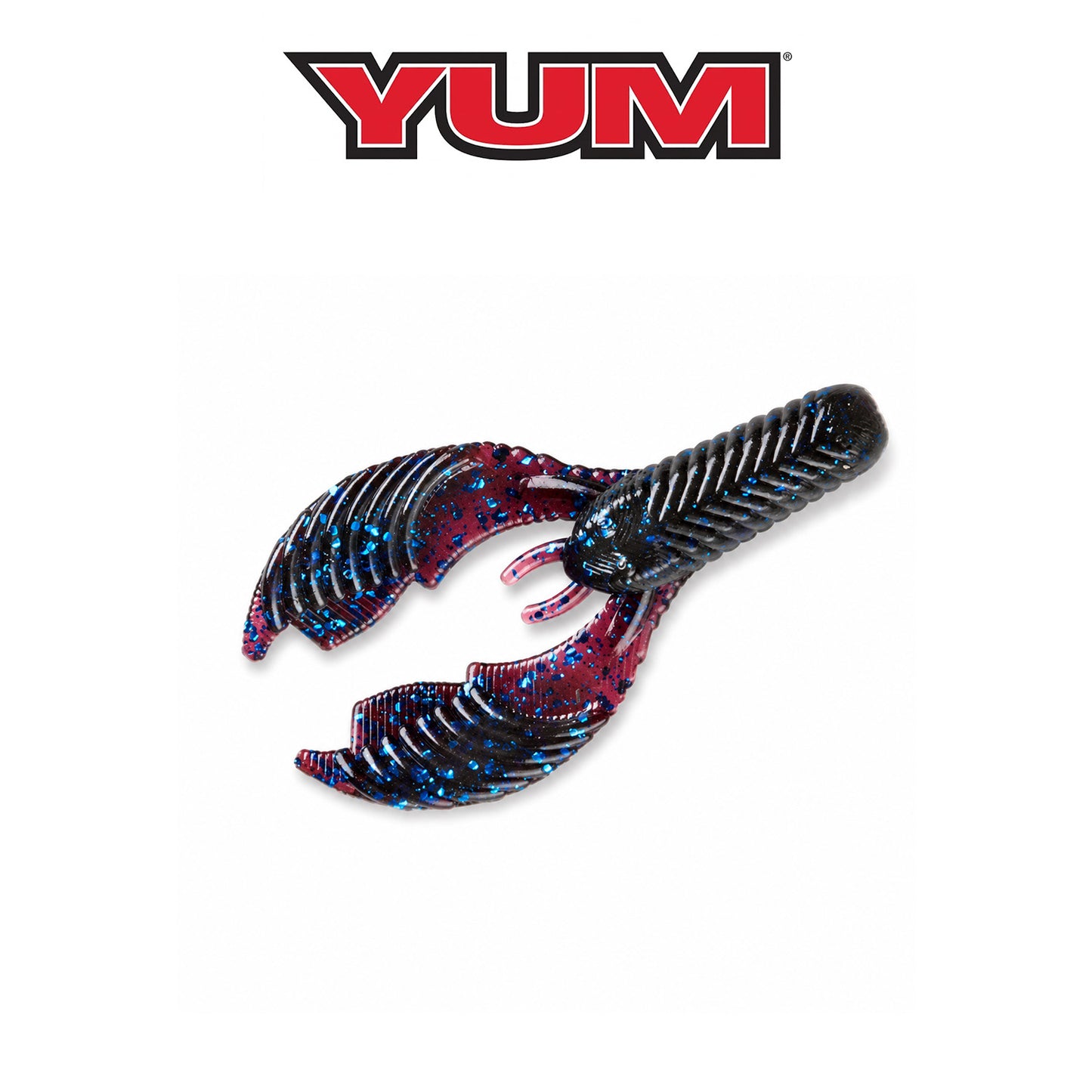 YUM Craw Chunk 2.75" Soft Plastic Craw Bait – Blue Fleck