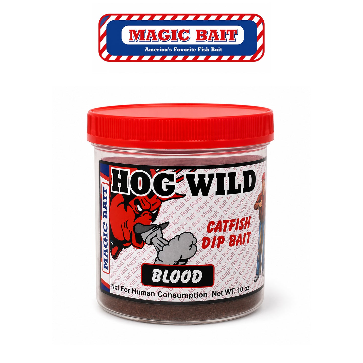 Magic Bait Hog Wild Blood Catfish Bait – Ready-to-Use Blood Scent Formula