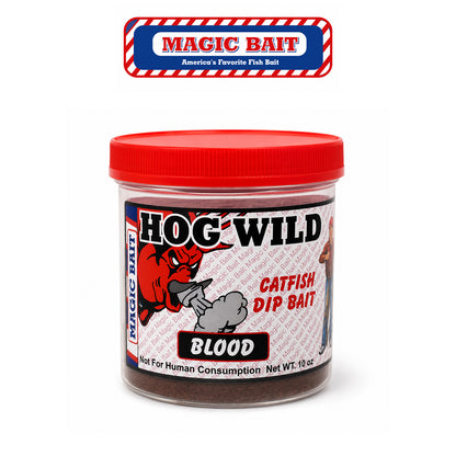 Magic Bait Hog Wild Blood Catfish Bait – Ready-to-Use Blood Scent Formula