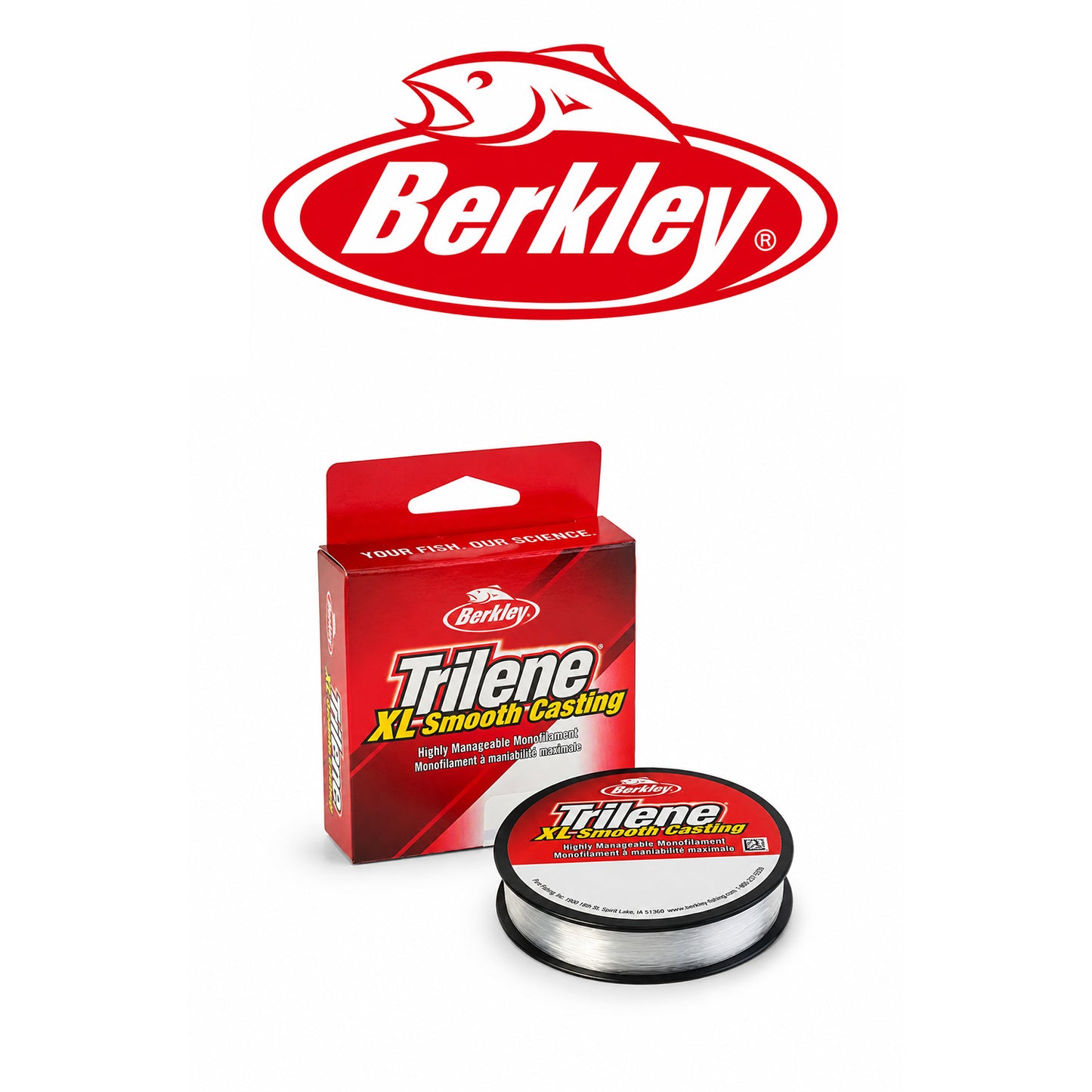 Berkley Trilene Clear Pony Spools for Leaders, Rigs & Small Reel Fills
