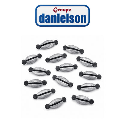 Danielson Twist Lock Fishing Sinkers 12 pack