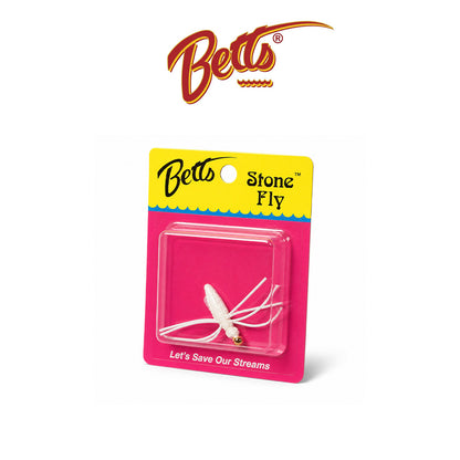 Betts Stone Fly Fishing Lure Size 10 Black and  White