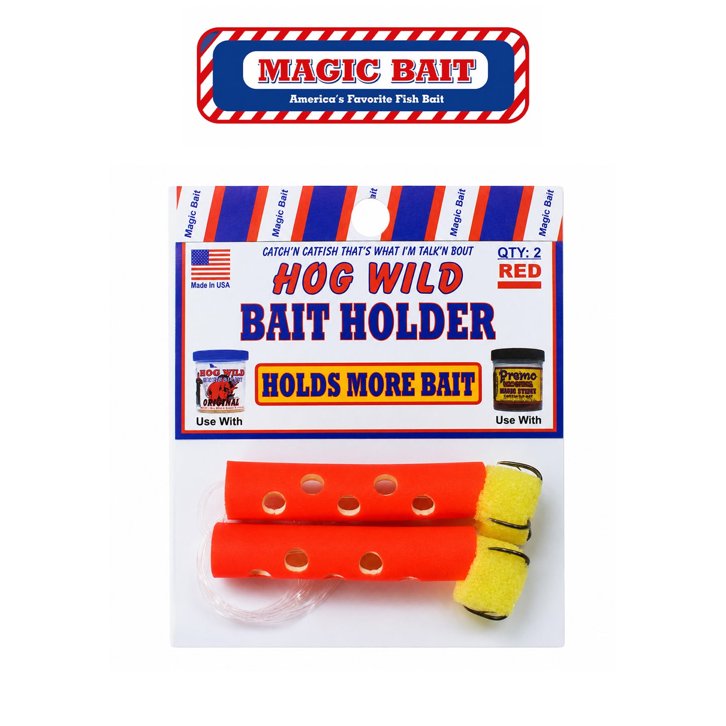 Magic Bait Holder - Red
