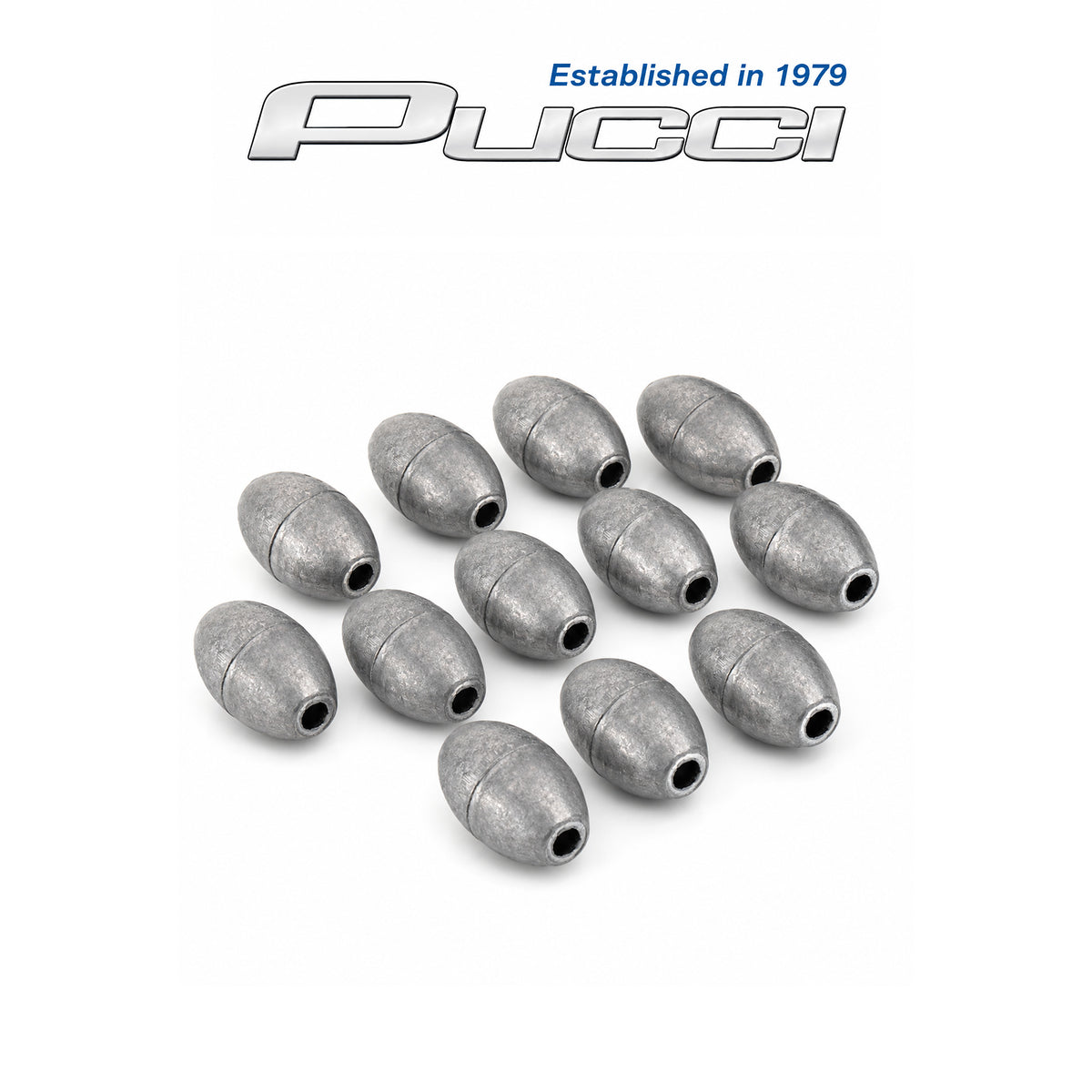 Pucci Egg Sinkers Fishing Weights 12 Pack