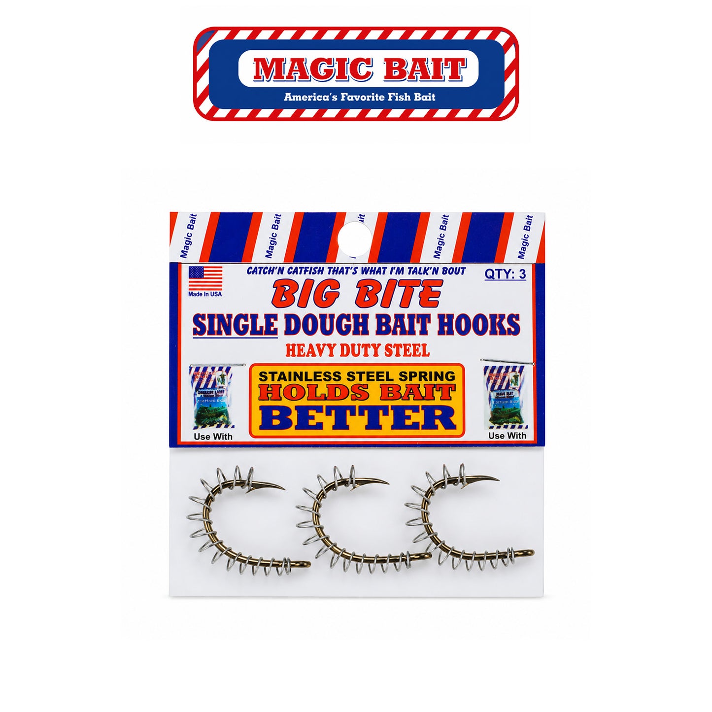 Magic Bait Single Spring Secure Bait Holder Hook