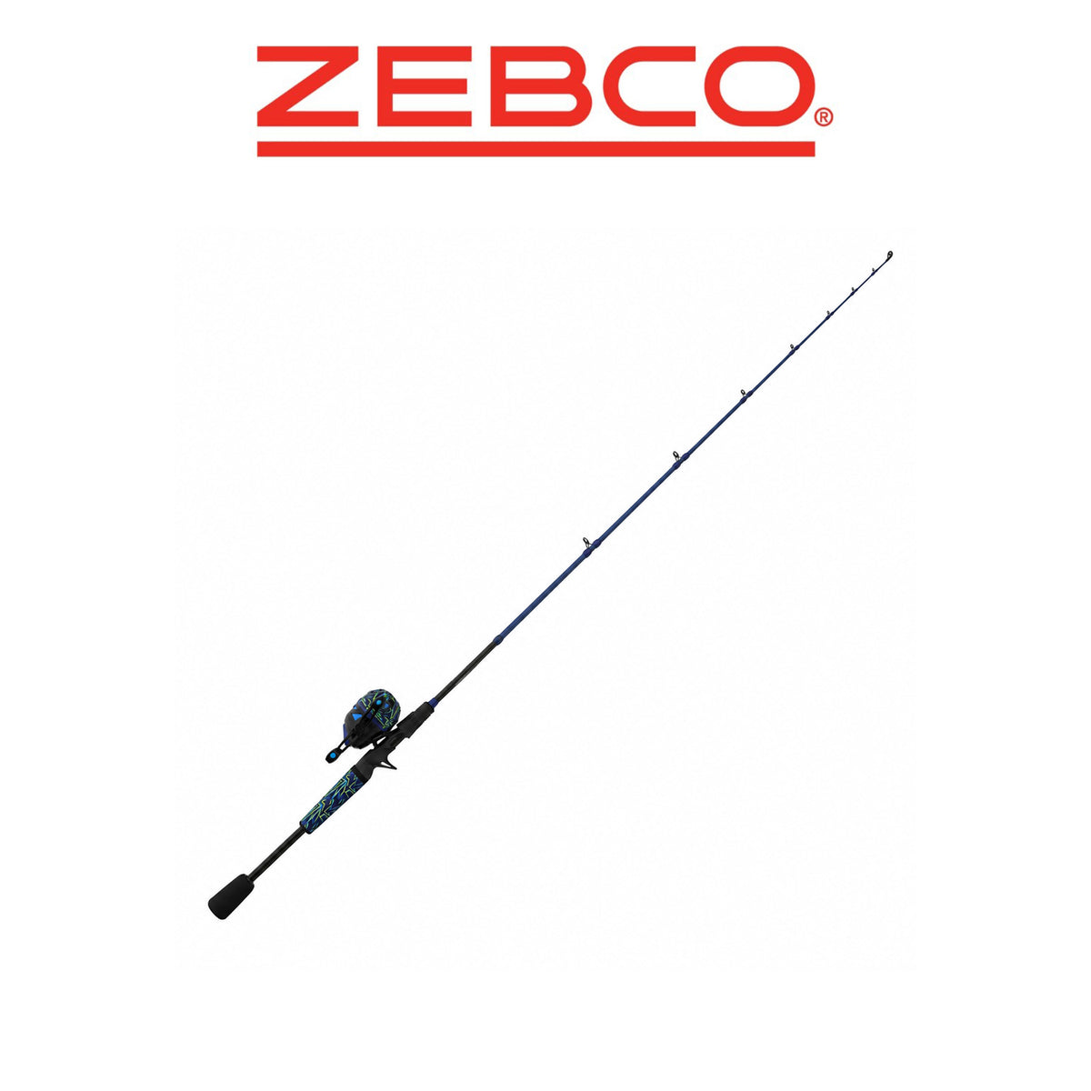 Zebco Roam Energy Green/Blue 6'0" 2-Piece Medium Spincast Fishing Combo