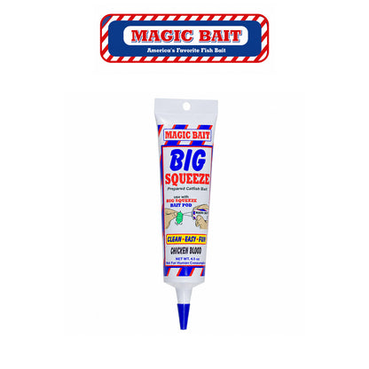 Magic Bait Big Squeeze Blood Soft Plastic Bait - Blood Red