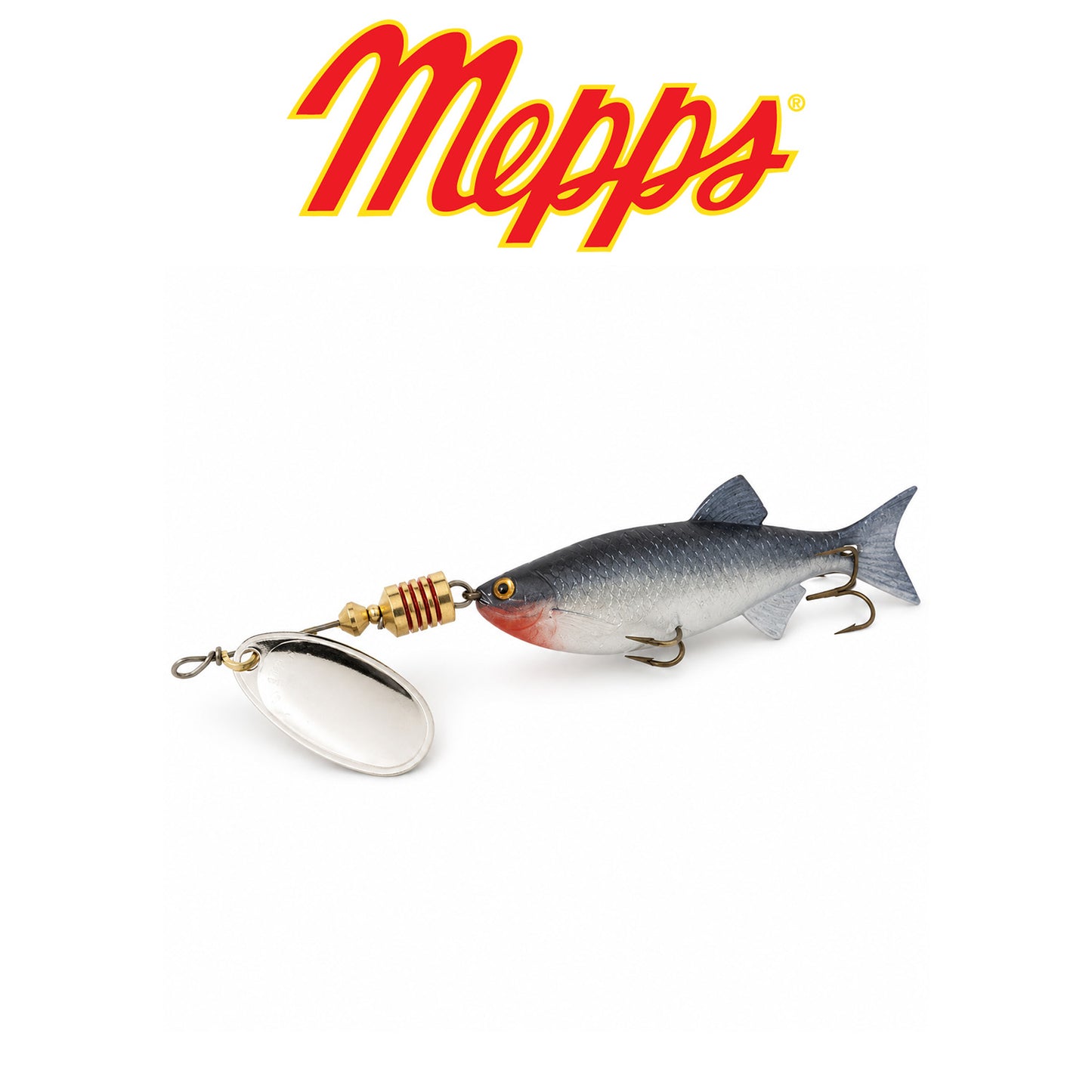 Mepps Comet Mino Fishing Lure Silver / Silver Perch