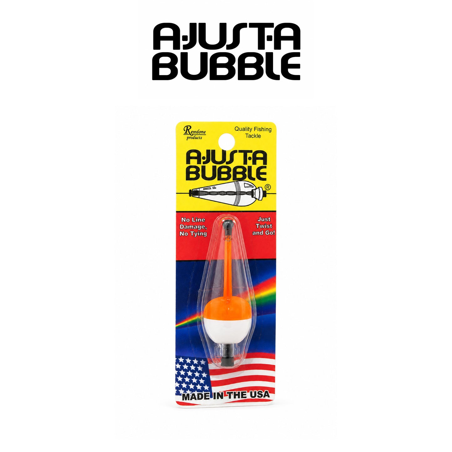 Double X Tackle A-Just-A-Bubble Adjustable Fishing Float Blister Card | 1/8 , 3/16 , 1/4 and 3/8 oz.