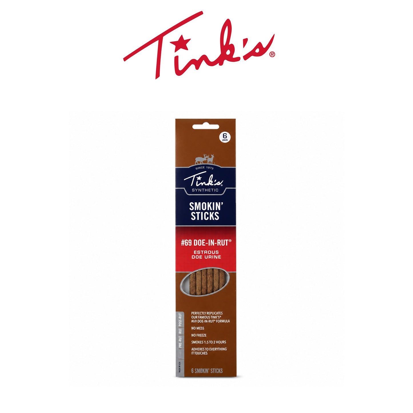 Tink’s Deer Smokin’ Rut Doe Sticks for Hunting & Deer Attraction