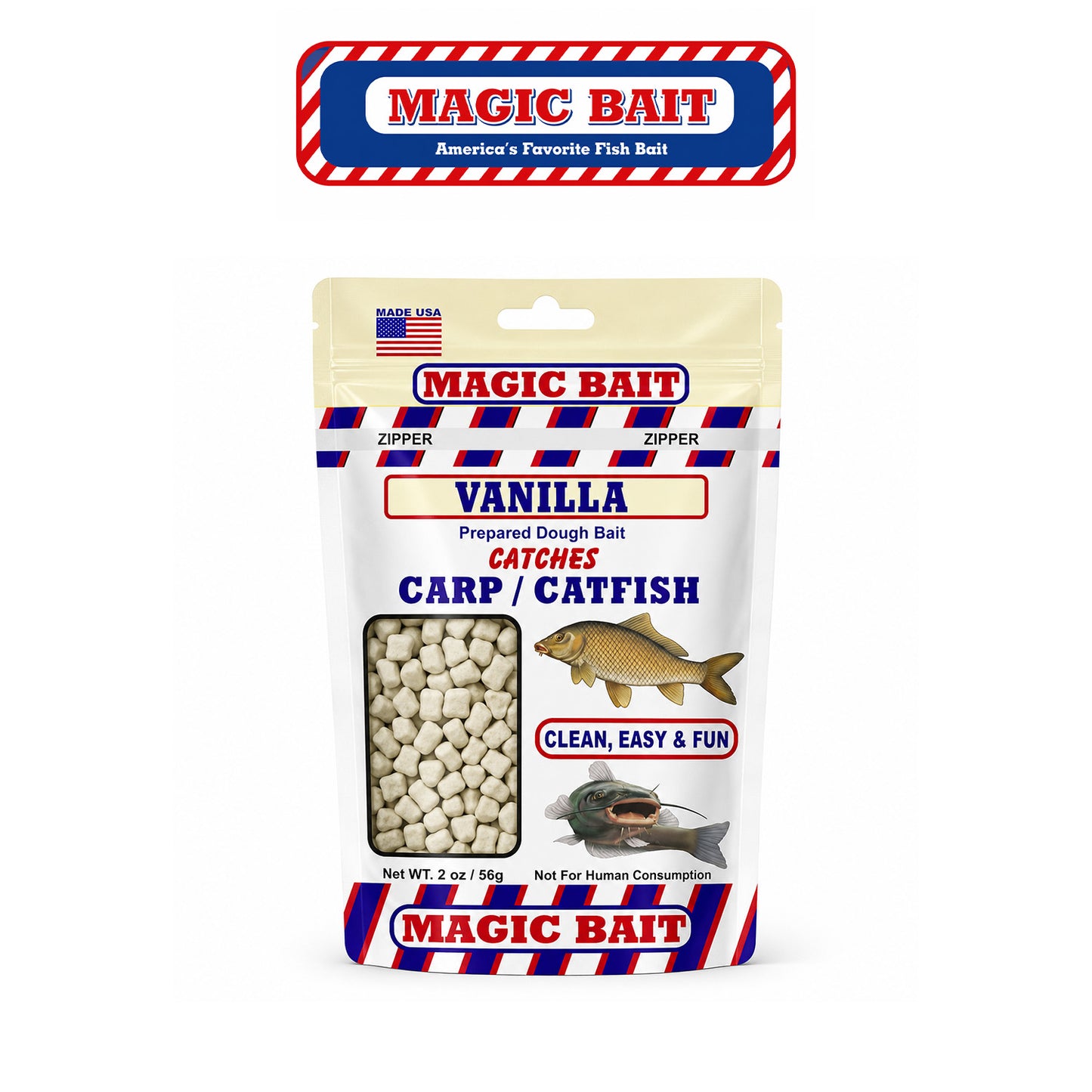 Magic Bait Vanilla Prepared Catfish and Carp Bait