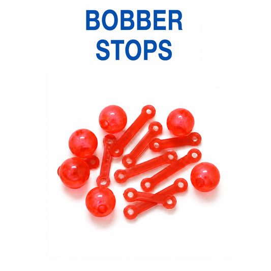 Bobber Stopper & Beads  – Durable Plastic & Rubber Fishing Stops