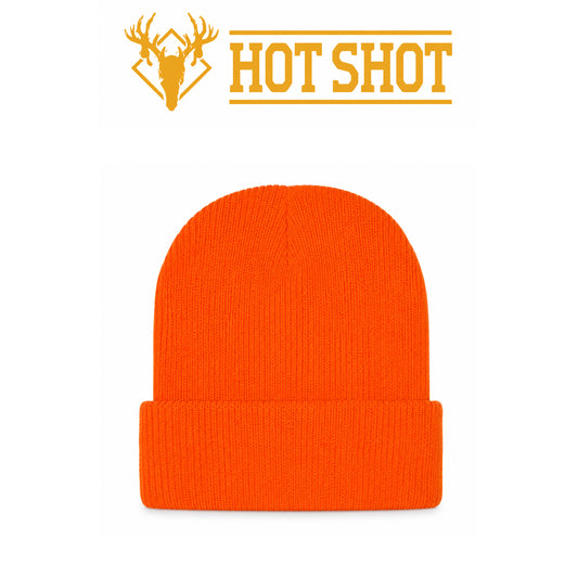 Hot Shot Superstretch Knit Cuff Hat Blaze Orange