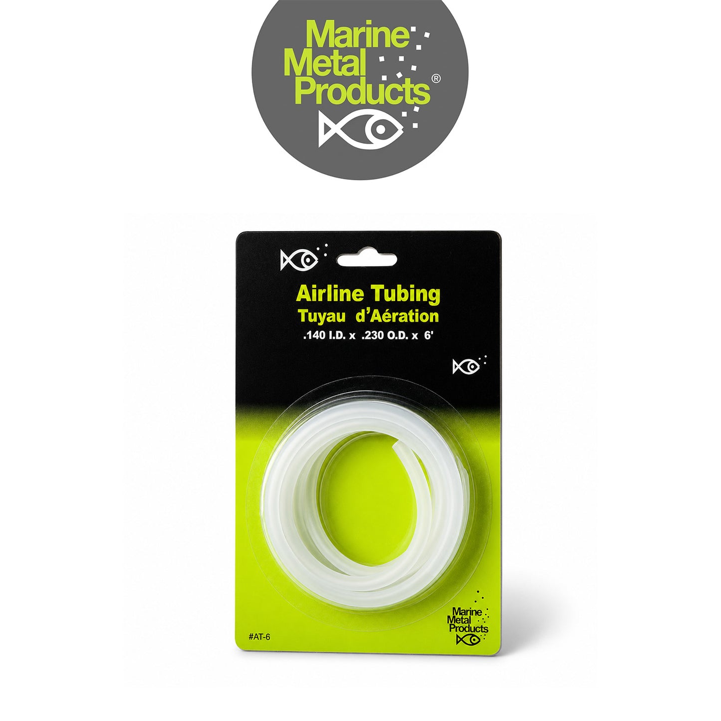 Marine Metal 6 ft Silicone Airline Tube for Aerators & Live Bait Systems