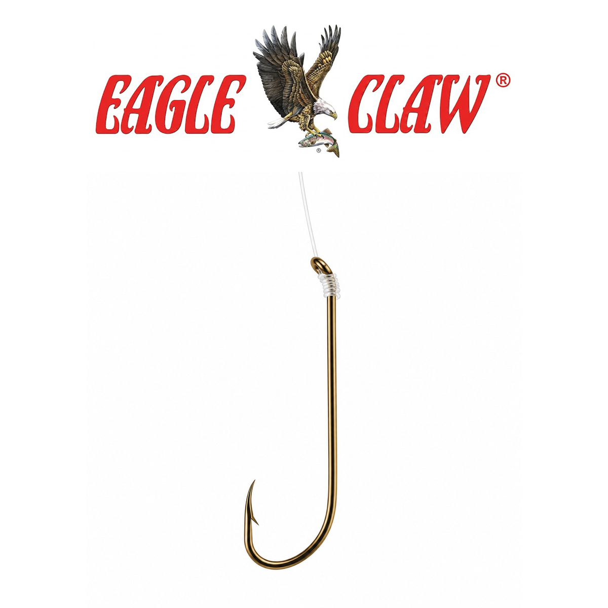 Eagle Claw Plain Shank 2X Long Shank Double Line Fishing Hooks – 6 Pack