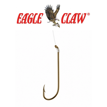 Eagle Claw Plain Shank 2X Long Shank Double Line Fishing Hooks – 6 Pack