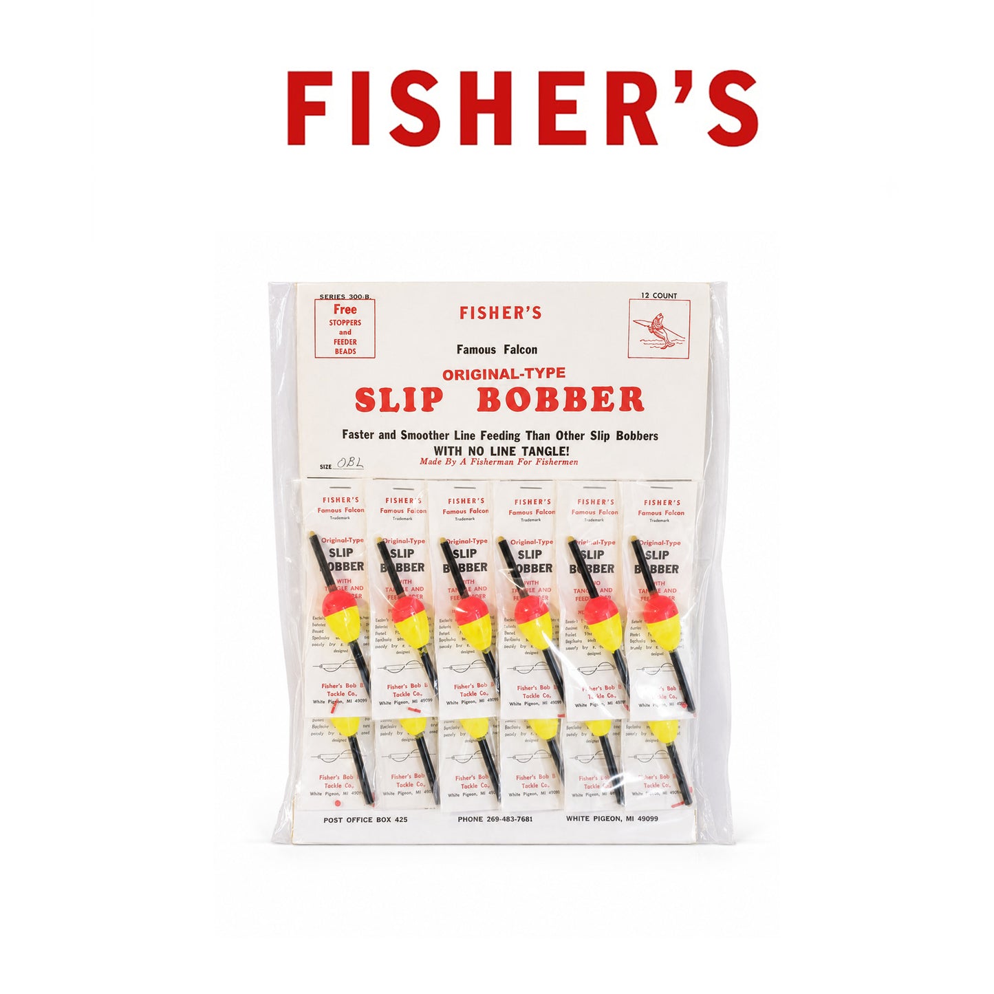 Fishers Vintage Slip Bobbers with Bobber Stoppers