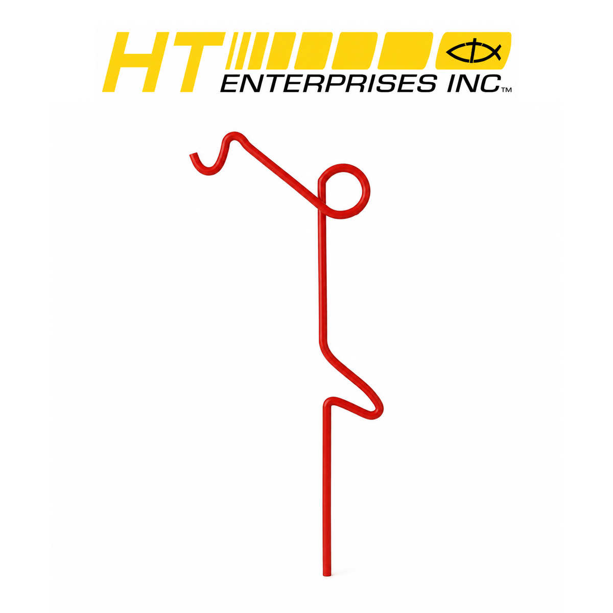 HT Enterprises 40" Red Heavy-Duty Rod Holder