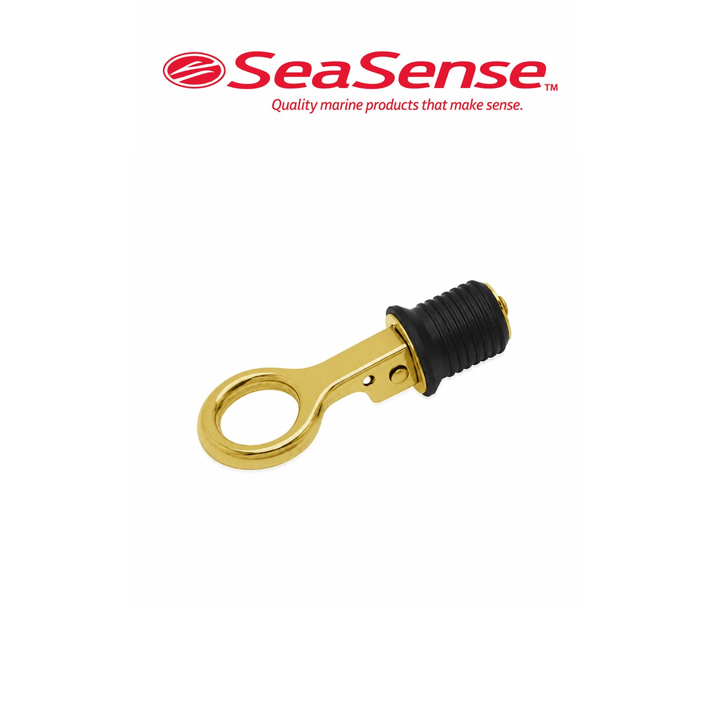 SeaSense 1" Brass Snap Drain Plug for Marine Boats