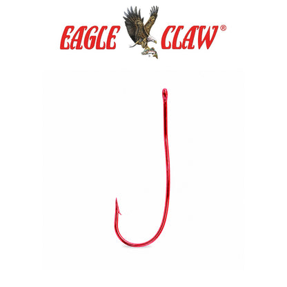 Eagle Claw Lazer Crappie Aberdeen Rotating Red Fishing Hooks 5 Pack