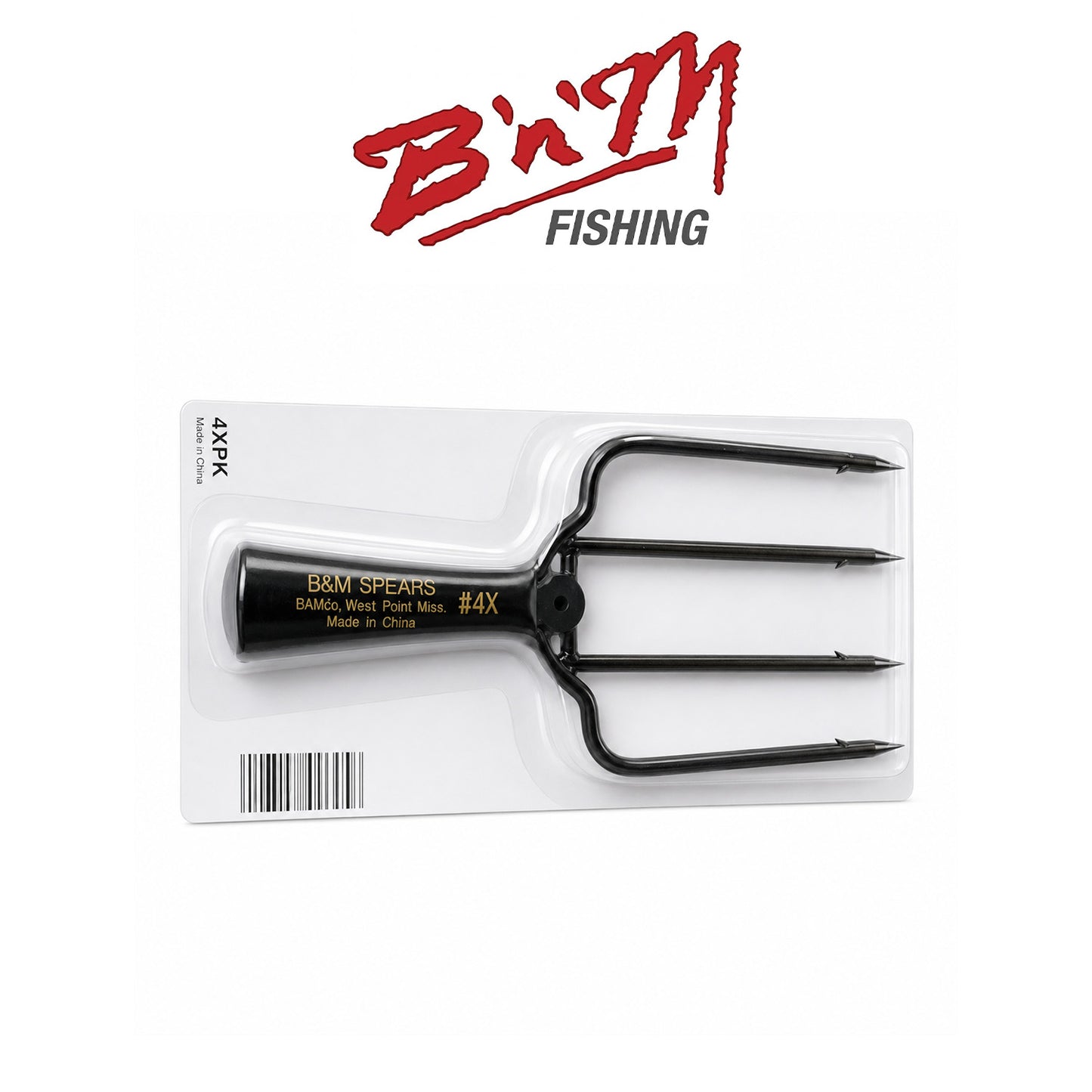 B'n'M Spear Fish 7" 4-Prong Freshwater Fishing Spear