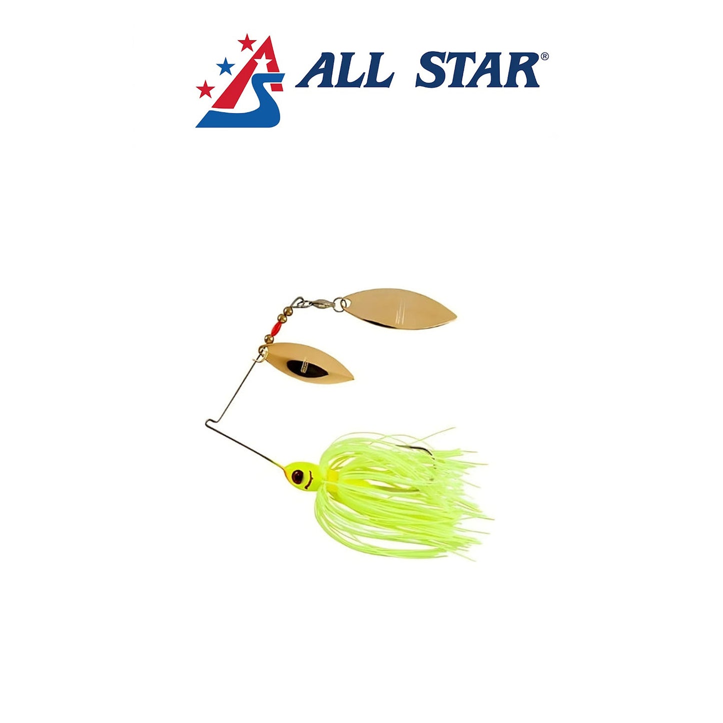 All Star Double Willow Spinner Bait 1/2 oz & 3/8 oz