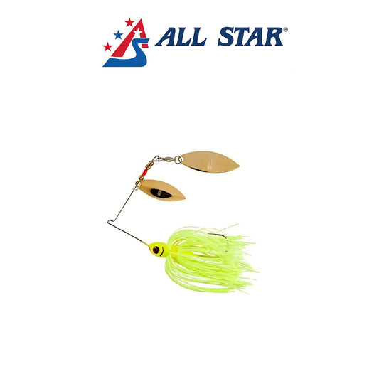All Star Double Willow Spinner Bait 1/2 oz & 3/8 oz